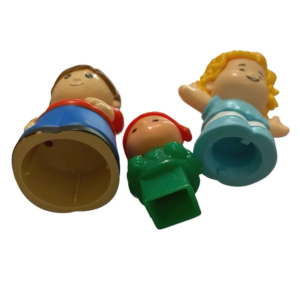 Vintage Fisher-Price Little People Big Helpers Family figures - Mom, Dad & Baby